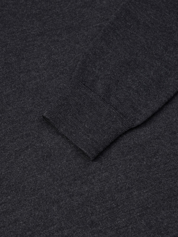 Col V Dylan en mérinos anthracite Pulls homme