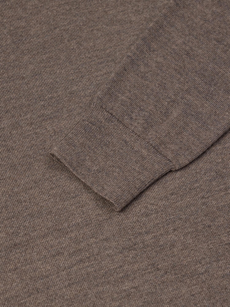 Col V Dylan en mérinos vison Pulls homme