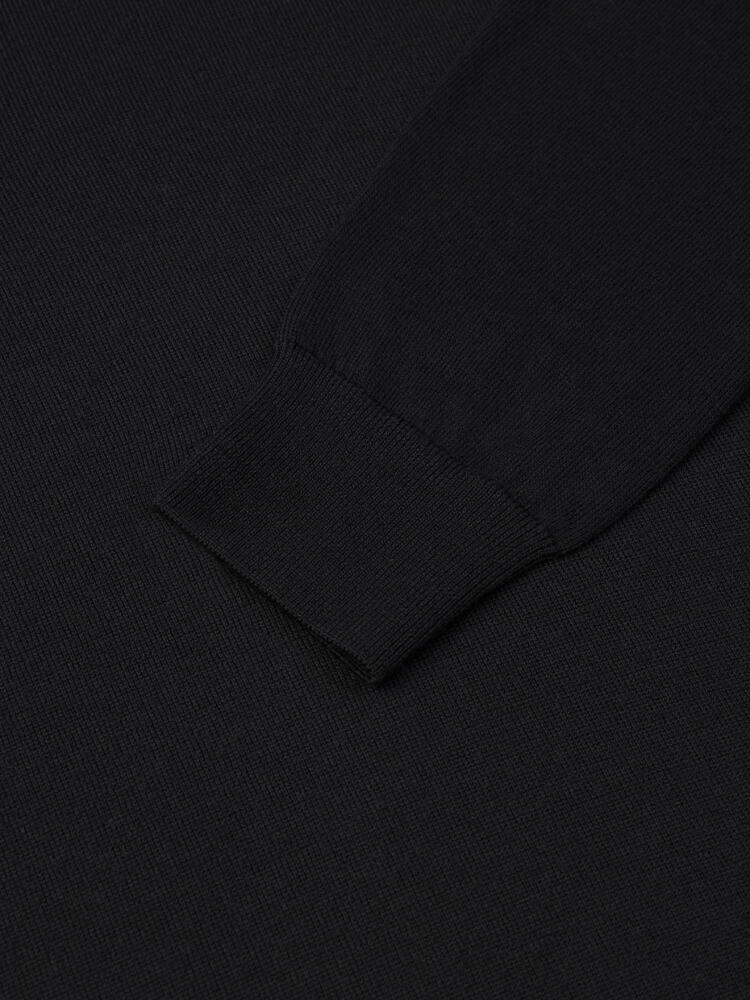 Col V Dylan en mérinos noir Pulls homme