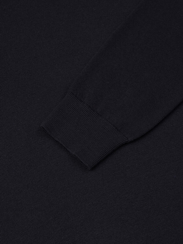 Col V Dylan en mérinos marine Pulls homme