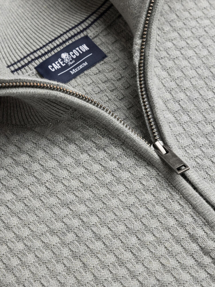 Pull à col zippé - Gris chiné - FEMME | H&M FR