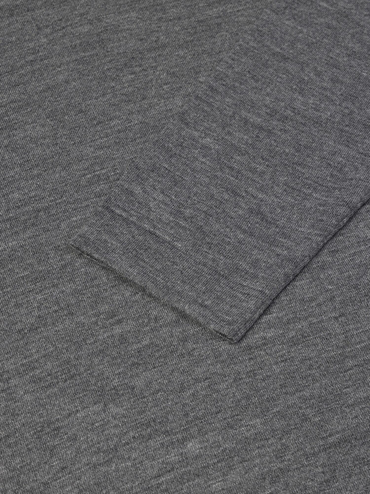Polo Ivy en mérinos gris Pulls homme