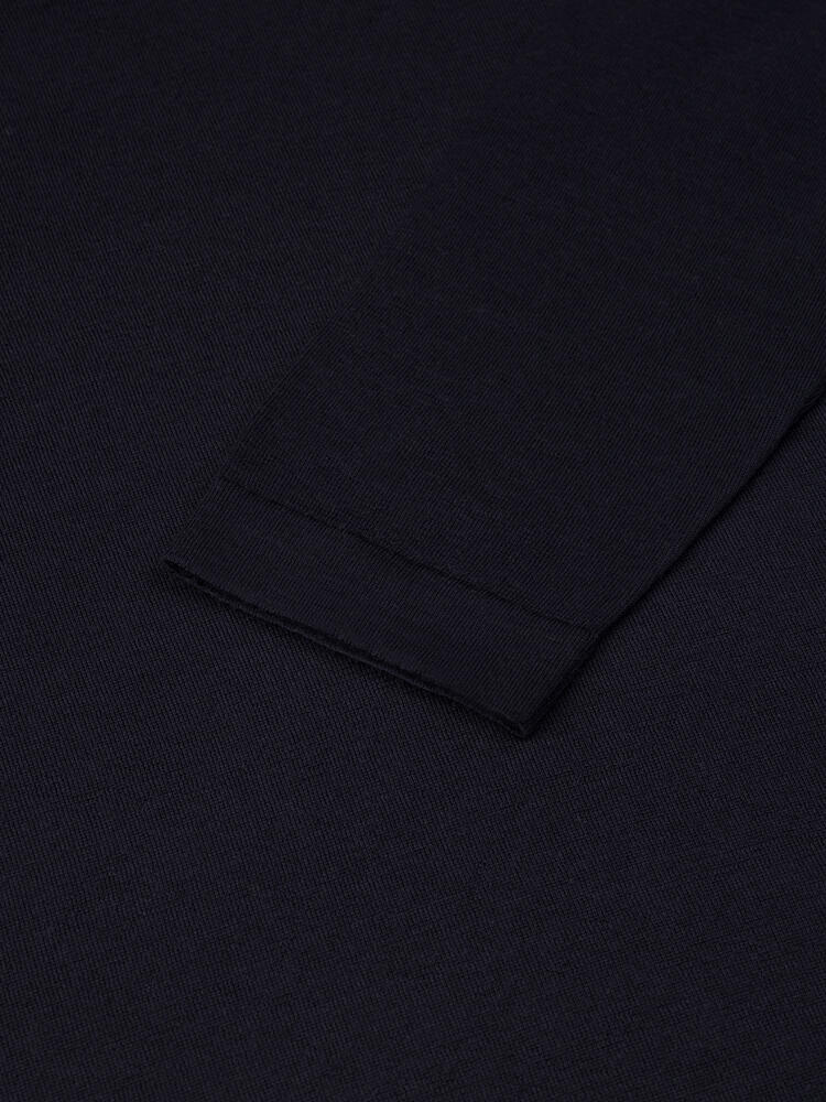 Polo Ivy en mérinos marine Pulls homme