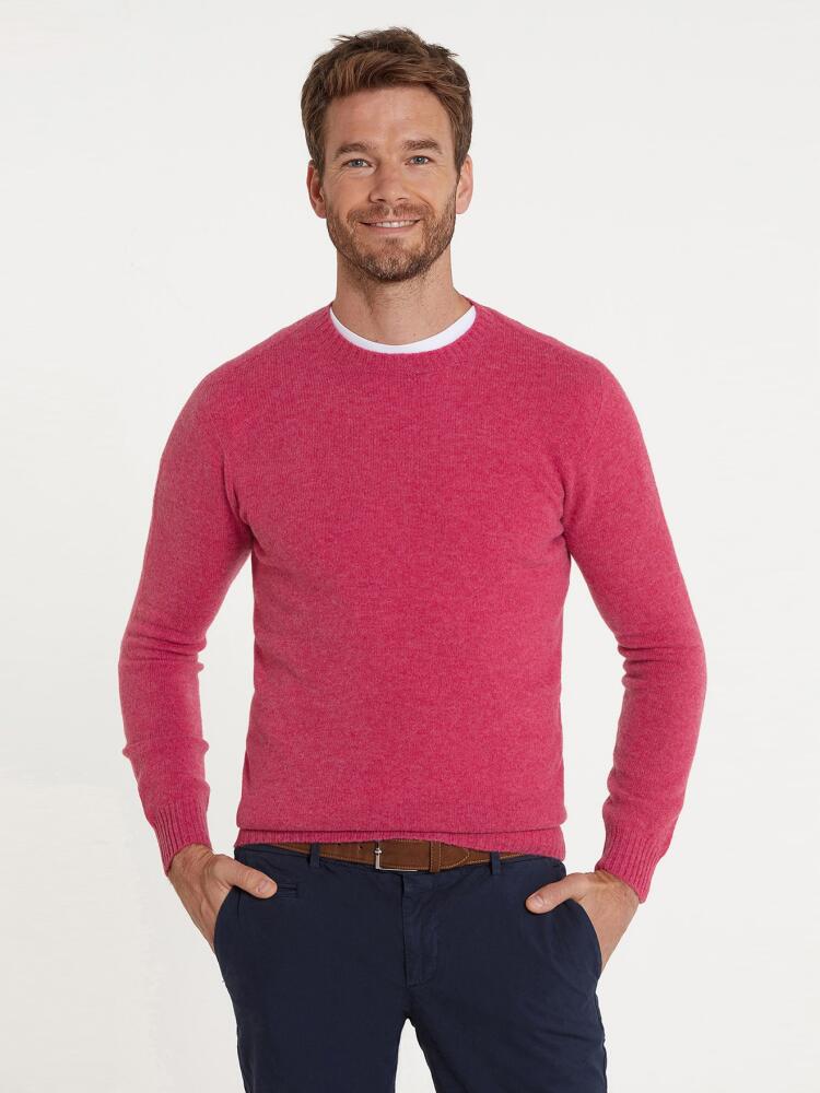 Pull col rond rose en geelong Pulls homme