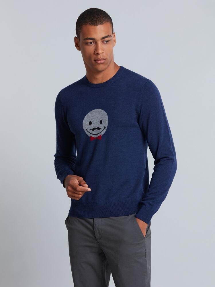 Pull col rond Smiley Pulls homme
