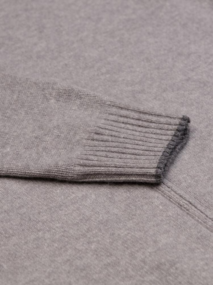 Cardigan zippé Ben en lambswool gris Pulls homme