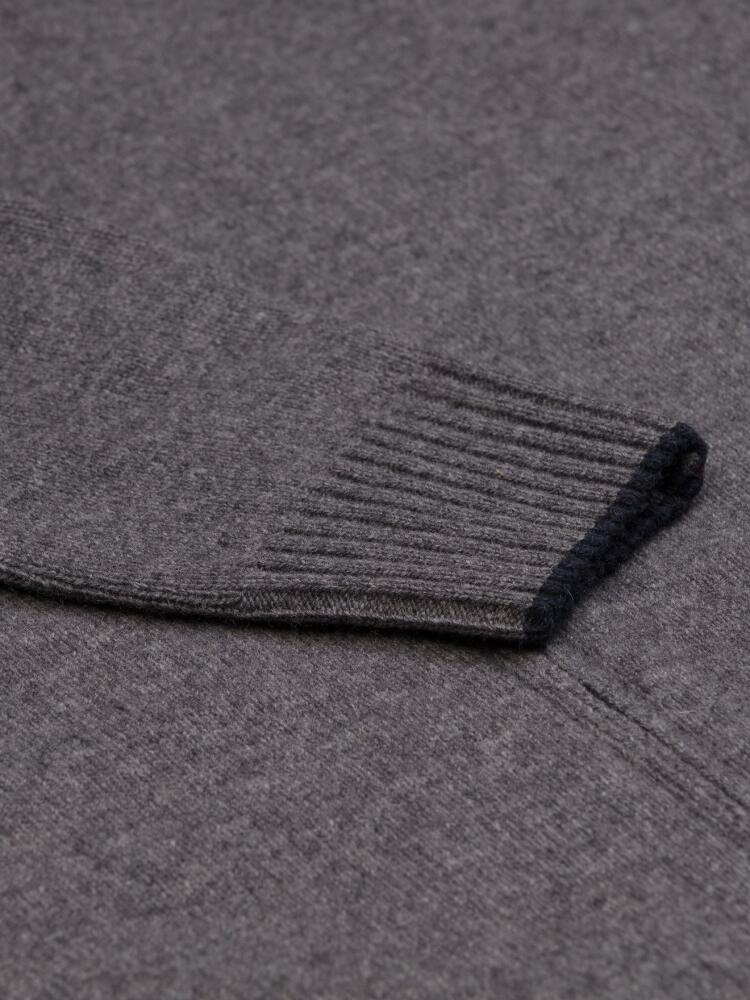 Cardigan zippé Ben en lambswool anthracite Pulls homme