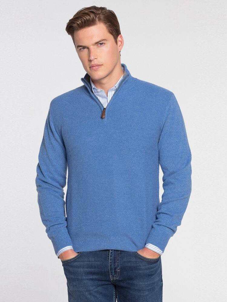 Half zip ciel en lambswool Pulls homme