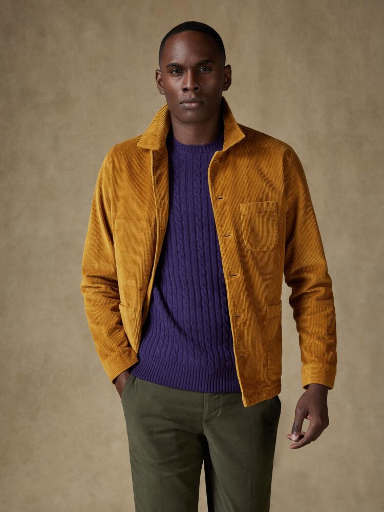 Surchemise en velours safran Surchemises Homme