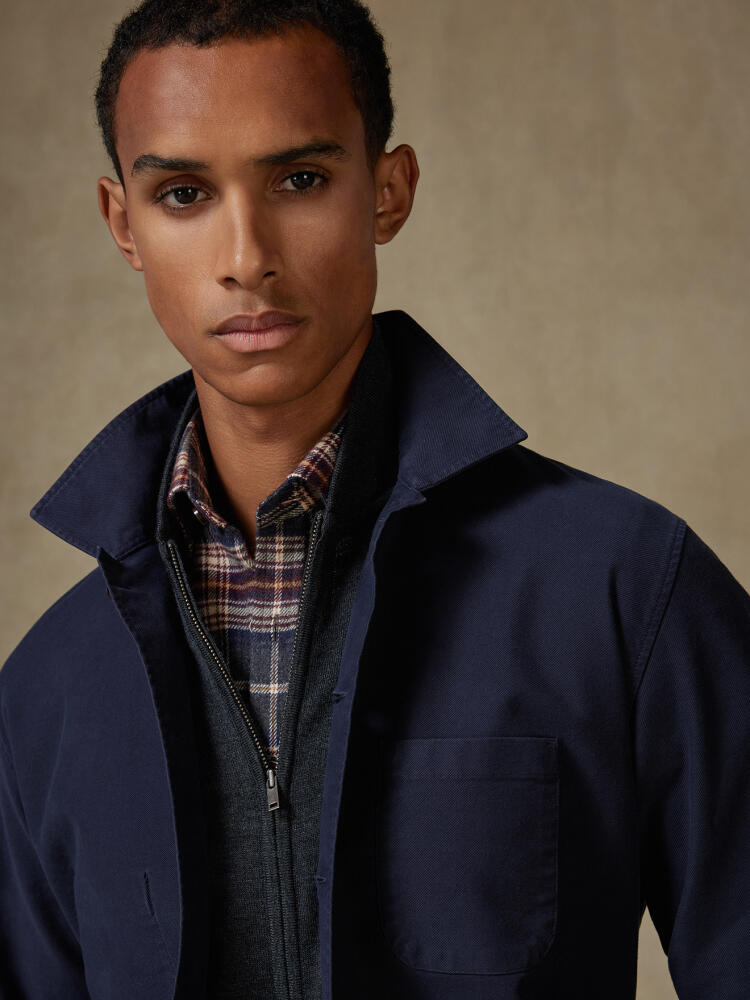 Surchemise James marine Surchemises Homme