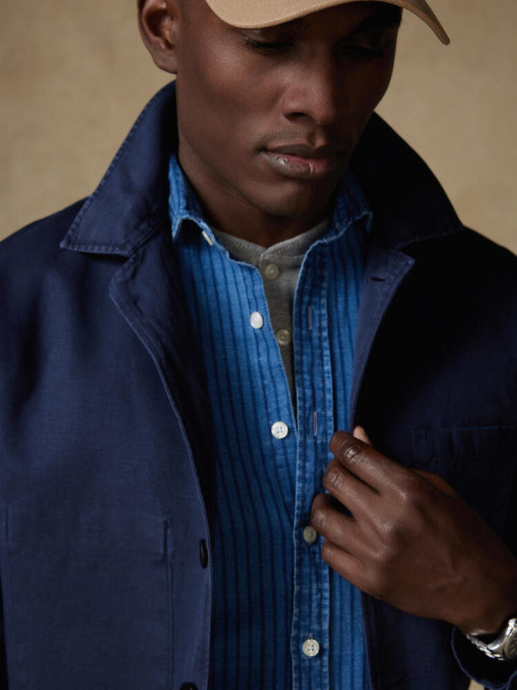 Surchemise Stanley marine Surchemises Homme